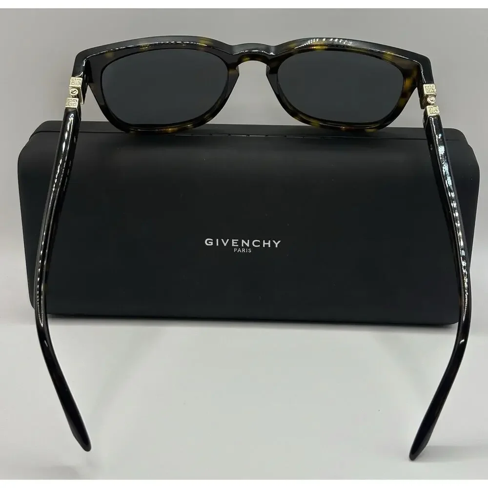 Givenchy GV 0162 086 Sunglasses Tortoise Gold Black Lens 135mm Italy